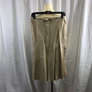 Tan or khaki skirt